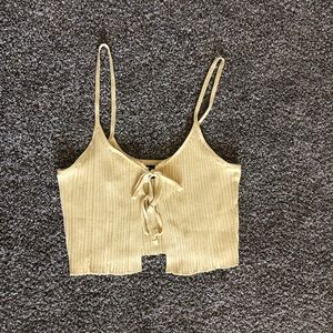 Kendall & Kylie tie front sweater cami top